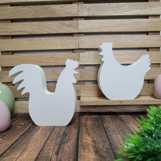 Silikonform Hühner Huhn Hahn und Henne - SF-2034