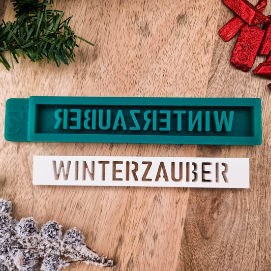 Silikonform Klötzchen Winterzauber - Weihnachten - Klötzchen Gießform - SF-2126