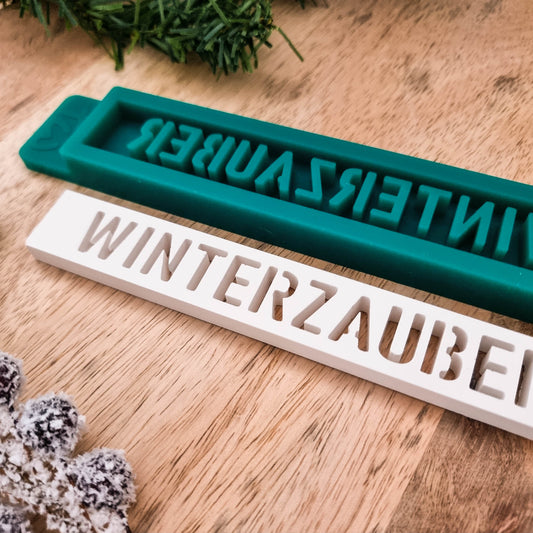Silikonform Klötzchen Winterzauber - Weihnachten - Klötzchen Gießform - SF-2126