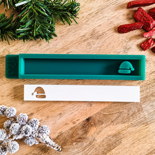 Silikonform Klötzchen Weihnachtsmütze - Weihnachten Winter Weihnachtsmann - Klötzchen Gießform - SF-2134