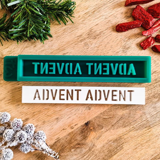 Silikonform Klötzchen Advent Advent - Weihnachten Winter - Klötzchen Gießform - SF-2128