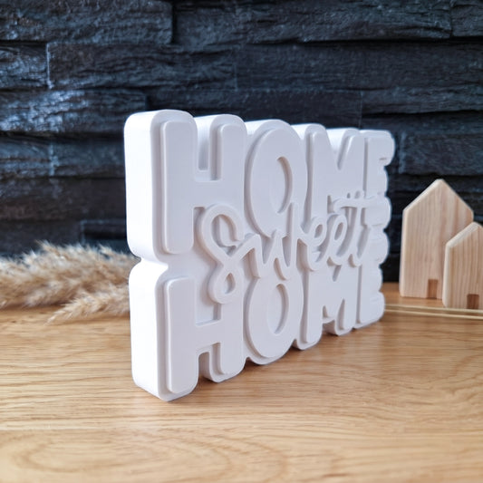 Silikonform Home sweet Home - Schriftzug Zuhause Familie Familie - SF-2200