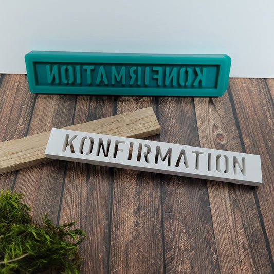 Silikonform Konfirmation - Klötzchen Gießform - SF-2022