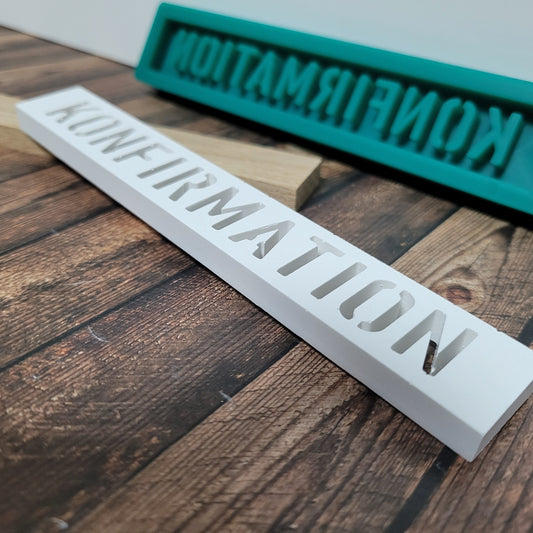 Silikonform Konfirmation - Klötzchen Gießform - SF-2022
