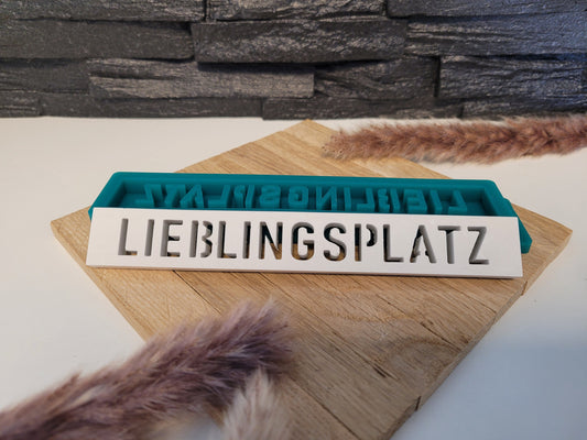 Silikonform Lieblingsplatz Klötzchen - Klötzchen Gießform - SF-2067