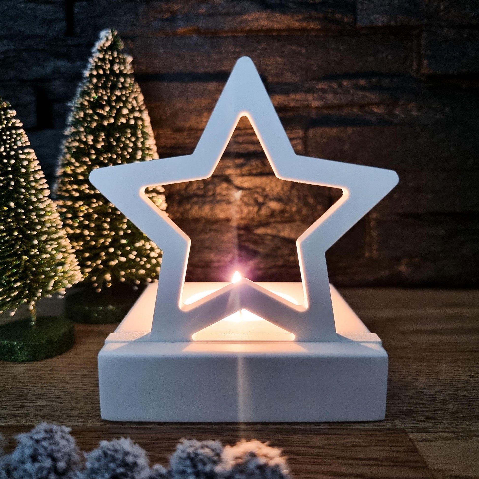 Silikonform Stern Einschieber für Teelichthalter | Einschiebeform Stern Weihnachten | Formenwelt | SF-2113
