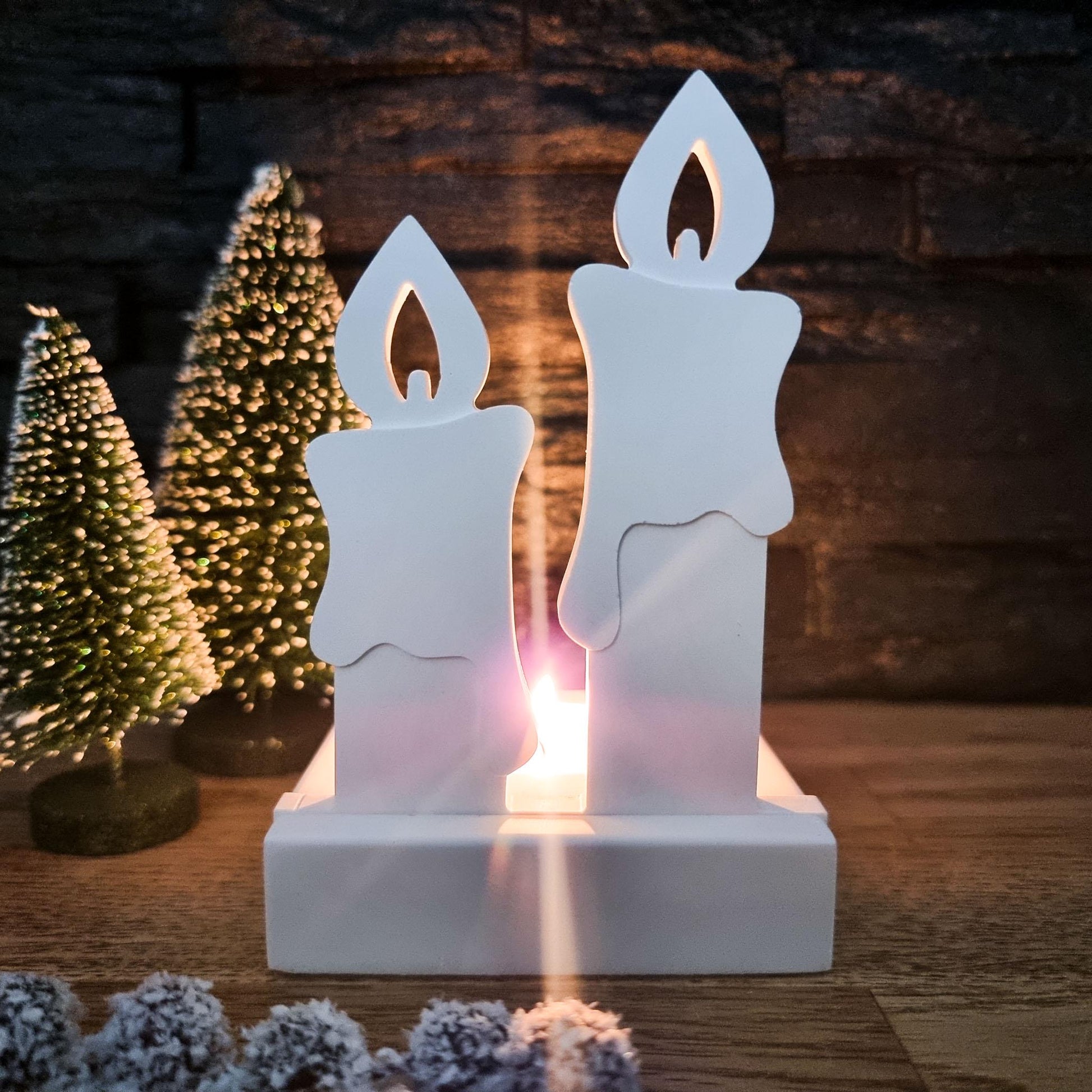 Silikonform Kerzen Einschieber für Teelichthalter | Einschiebeform Kerze Weihnachten | Formenwelt | SF-2111