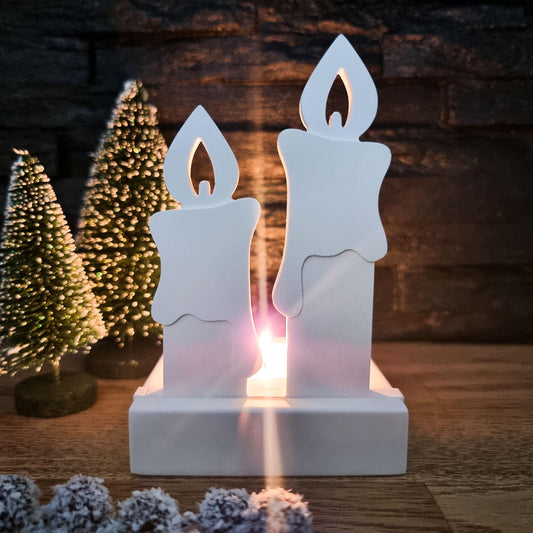 Silikonform Kerzen Einschieber für Teelichthalter | Einschiebeform Kerze Weihnachten | Formenwelt | SF-2111