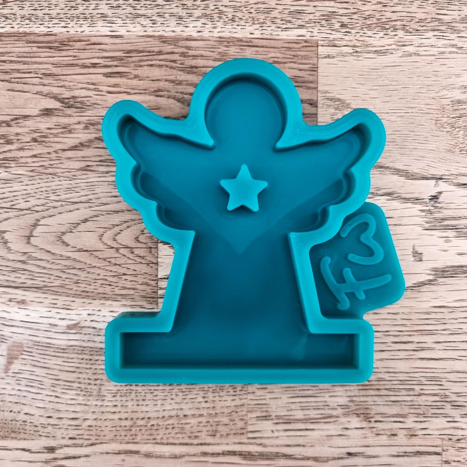Silikonform Engel Einschieber für Teelichthalter | Einschiebeform Schutzengel Weihnachten | Formenwelt | SF-2112