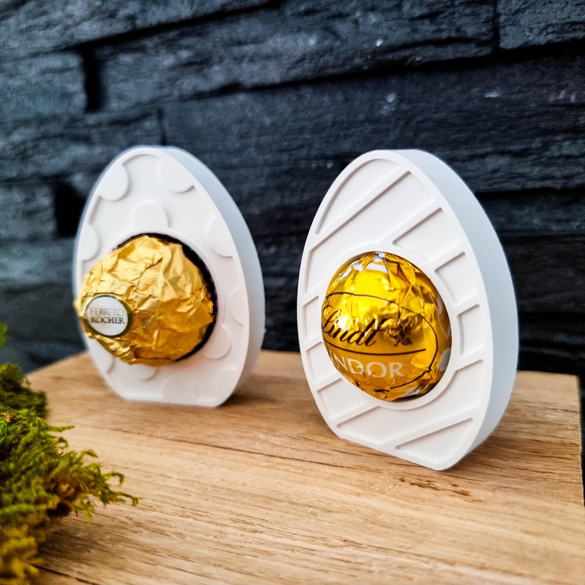 Silikonform Osterei für Schokokugel | Ostern Frühling Hase Osterhase | Gastgeschenk mit Süßigkeit | Silikon Gießform | Formenwelt | SF-2165