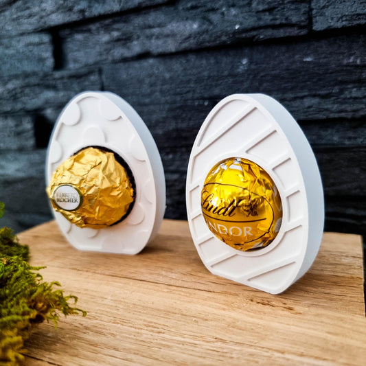 Silikonform Osterei für Schokokugel | Ostern Frühling Hase Osterhase | Gastgeschenk mit Süßigkeit | Silikon Gießform | Formenwelt | SF-2165