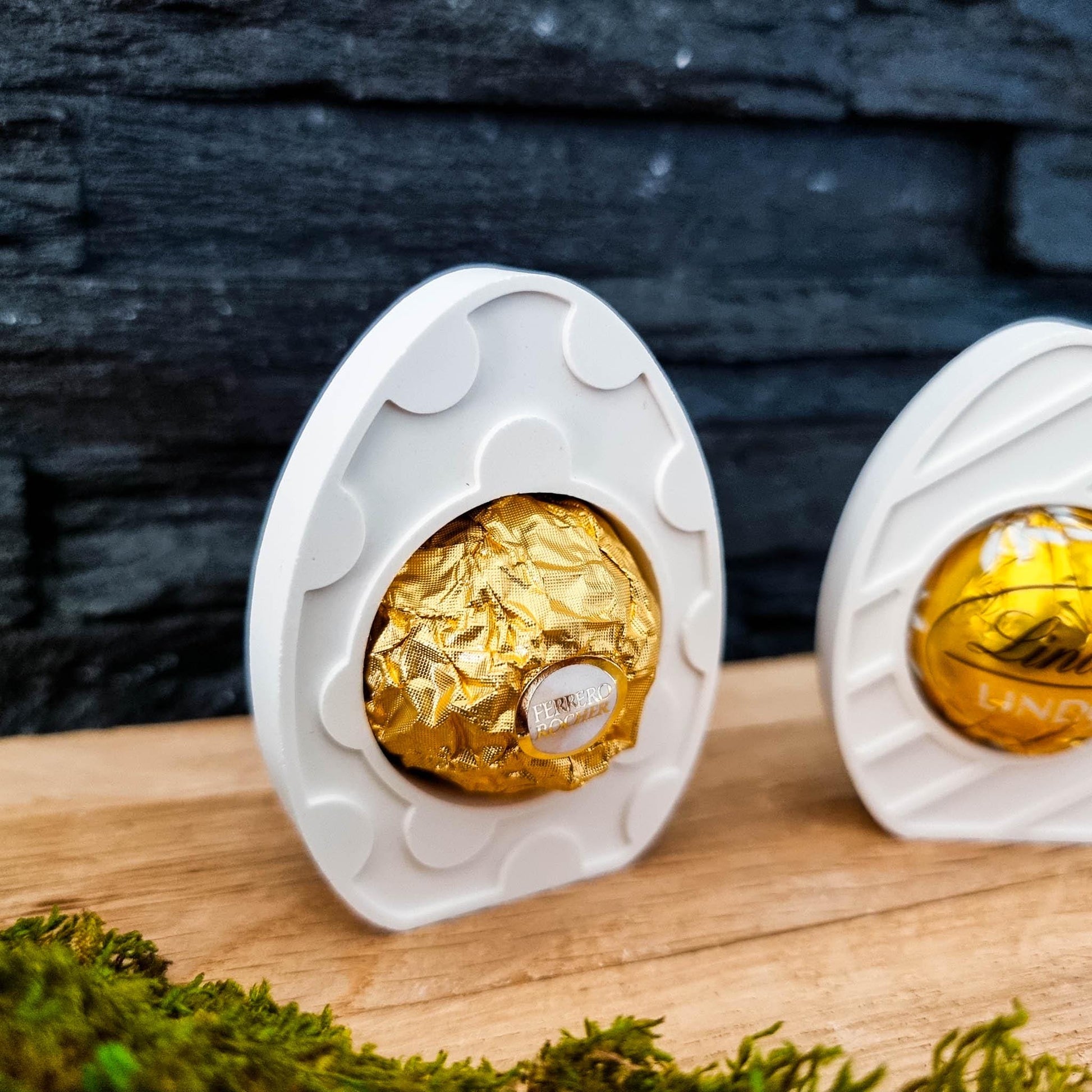 Silikonform Osterei für Schokokugel | Ostern Frühling Hase Osterhase | Gastgeschenk mit Süßigkeit | Silikon Gießform | Formenwelt | SF-2165