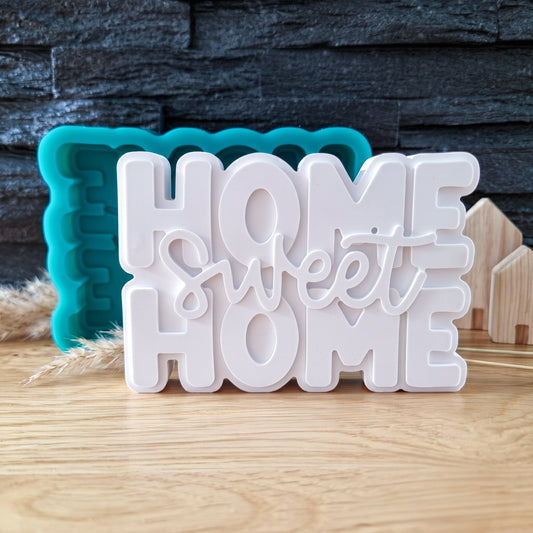 Silikonform Home sweet Home - Schriftzug Zuhause Familie Familie - SF-2200